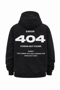 VIPE Black Hoodie – 404 Human Not Found